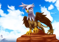 Size: 1500x1060 | Tagged: safe, artist:mrs1989, gilda, griffon, g4, female, solo