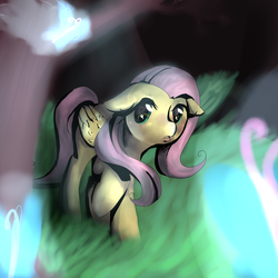 Size: 3000x3000 | Tagged: safe, artist:aruva-chan, fluttershy, pony, g4, female, solo