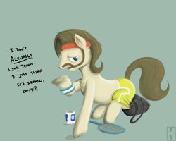 Size: 1280x1024 | Tagged: artist needed, safe, ace point, g4, background pony, facial hair, hipster, moustache