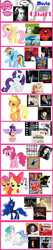 Size: 560x2622 | Tagged: safe, apple bloom, applejack, fluttershy, pinkie pie, princess celestia, princess luna, rainbow dash, rarity, scootaloo, sweetie belle, twilight sparkle, alicorn, pony, g4, chart, eduard khil, female, friday, mare, music, rebecca black, trollestia, trololo, twilight sparkle (alicorn)