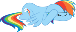 Size: 7168x3102 | Tagged: safe, artist:abion47, rainbow dash, g4, .ai available, reaction image, simple background, transparent background, vector