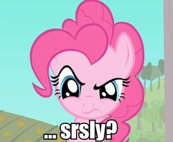 Size: 600x491 | Tagged: safe, pinkie pie, earth pony, pony, g4, female, reaction image, solo