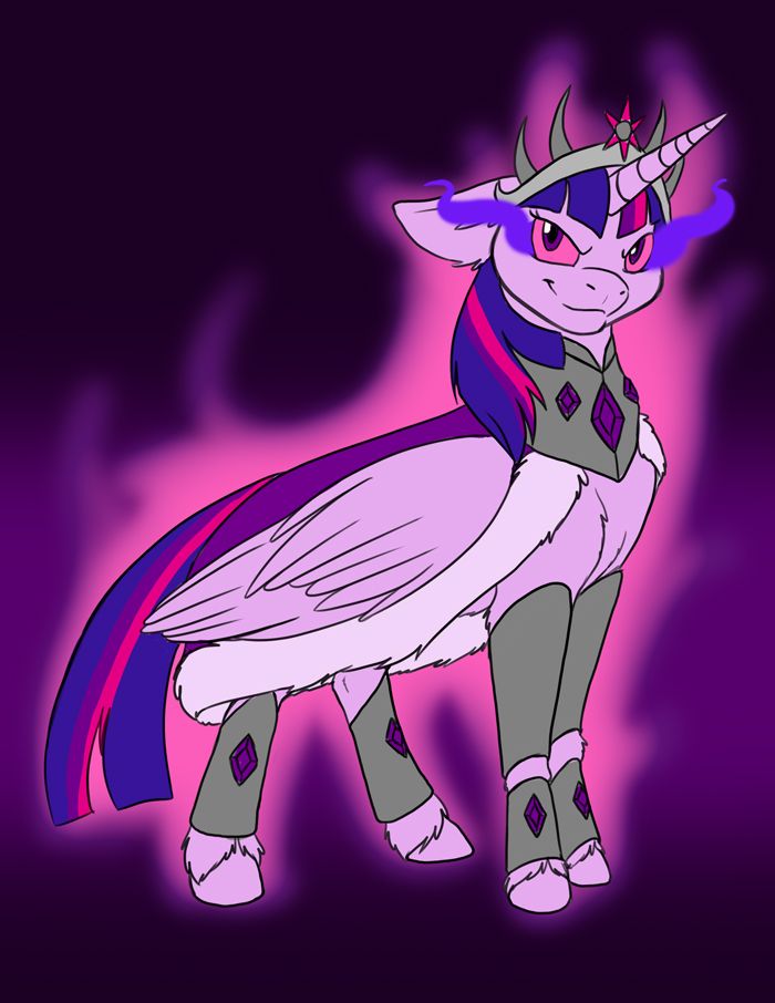 284266 - safe, artist:foxenawolf, twilight sparkle, alicorn, pony, bevor,  big crown thingy , clothes, corrupted, corrupted twilight sparkle,  cowter, crown, dark magic, dark twilight, dark twilight sparkle, evil  twilight, hoofless boots, jewelry,