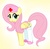 Size: 1692x1673 | Tagged: safe, artist:pyruvate, fluttershy, g4, clothes, full body, nurse, side view, simple background, solo, yellow background