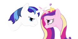 Size: 1264x632 | Tagged: safe, artist:tattooclown, princess cadance, shining armor, g4, argument, crying, female, male, ship:shiningcadance, shipping, straight