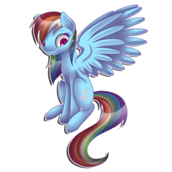 Size: 5000x5000 | Tagged: safe, artist:pastelflakes, rainbow dash, pony, g4, absurd resolution, female, solo, swapped cutie marks