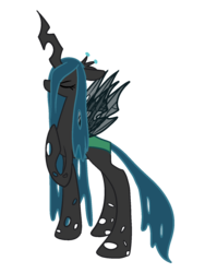 Size: 1200x1600 | Tagged: safe, artist:robynne, queen chrysalis, changeling, changeling queen, g4, crown, female, jewelry, regalia