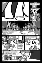 Size: 900x1350 | Tagged: safe, artist:bronycurious, trixie, pony, comic:recovery, g4, comic, female, mare, monochrome
