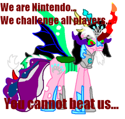 Size: 576x548 | Tagged: safe, oc, oc only, pony, 1000 hours in ms paint, ms paint, parody, solo, tiara ultima, we are nintendo