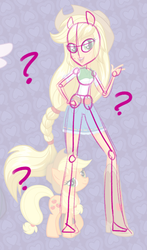 Size: 332x565 | Tagged: safe, applejack, earth pony, anthro, equestria girls, g4, equestria girls drama