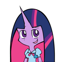 Size: 529x504 | Tagged: safe, twilight sparkle, anthro, equestria girls, g4, ambiguous facial structure, panty and stocking with garterbelt, style emulation