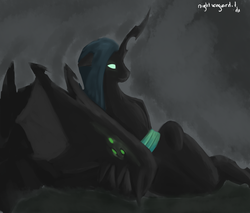 Size: 1280x1091 | Tagged: safe, artist:keilinkzone, queen chrysalis, changeling, changeling queen, g4, 30 minute art challenge, female