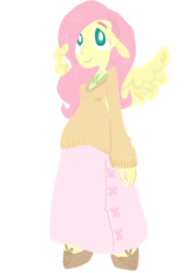 Size: 1000x1400 | Tagged: safe, fluttershy, anthro, equestria girls, g4, human facial structure, redesign