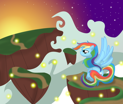 Size: 3000x2522 | Tagged: safe, artist:dazed-and-wandering, rainbow dash, pegasus, pony, g4, female, mare, solo, spread wings, wings