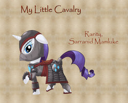 Size: 994x803 | Tagged: safe, artist:nimbostratus, rarity, pony, g4, armor, armorarity, crossover, female, mount and blade, solo