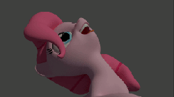 Size: 320x180 | Tagged: safe, pinkie pie, g4, 3d, animated, blender, chocolate, female, wat