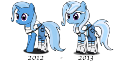 Size: 1264x632 | Tagged: safe, artist:christiancerda, trixie, g4, crossover, portal (valve)