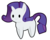 Size: 505x399 | Tagged: safe, artist:sauec, rarity, pony, g4, chibi, cute, female, happy, marshmallow, raribetes, simple background, smiling, solo, transparent background