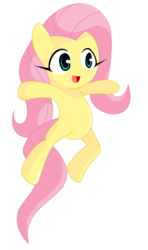 Size: 896x1512 | Tagged: safe, artist:sauec, fluttershy, pony, g4, female, simple background, smiling, solo, transparent background