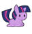 Size: 438x470 | Tagged: safe, artist:sauec, twilight sparkle, pony, unicorn, g4, female, ponyloaf, simple background, solo, transparent background, unicorn twilight