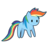 Size: 662x650 | Tagged: safe, artist:sauec, rainbow dash, pony, g4, female, simple background, smiling, solo, transparent background