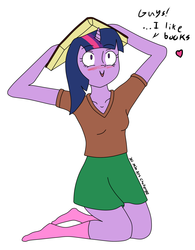 Size: 971x1247 | Tagged: safe, artist:pocketsaya, twilight sparkle, human, g4, 30 minute art challenge, book, humanized, pony coloring