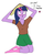 Size: 971x1247 | Tagged: safe, artist:pocketsaya, twilight sparkle, human, g4, 30 minute art challenge, book, humanized, pony coloring