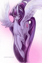 Size: 600x900 | Tagged: safe, artist:fleebites, twilight sparkle, alicorn, pony, g4, twilight sparkle (alicorn)