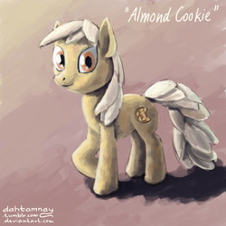 Size: 1280x1280 | Tagged: safe, artist:dahtamnay, food pony, original species, 30 minute art challenge, cookie, ponified