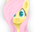 Size: 600x563 | Tagged: safe, artist:marisalle, fluttershy, pony, g4, female, portrait, solo