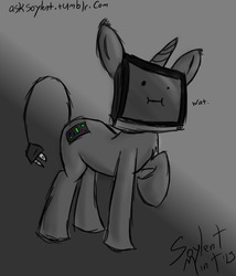 Size: 1280x1492 | Tagged: safe, artist:teo, 30 minute art challenge, object head, ponified, television