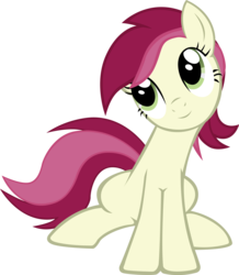 Size: 2175x2495 | Tagged: safe, artist:ocarina0ftimelord, roseluck, earth pony, pony, g4, female, looking up, show accurate, simple background, sitting, solo, transparent background, vector