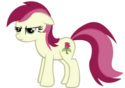 Size: 3046x2153 | Tagged: safe, artist:ocarina0ftimelord, roseluck, earth pony, pony, g4, female, grumpy, show accurate, simple background, solo, transparent background, vector