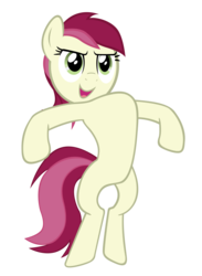 Size: 3592x4920 | Tagged: safe, artist:ocarina0ftimelord, roseluck, earth pony, pony, g4, bipedal, female, puffed chest, show accurate, simple background, solo, transparent background, vector