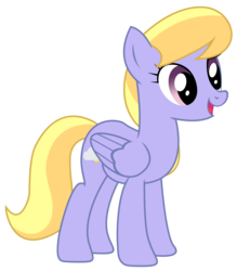 Size: 4377x5000 | Tagged: safe, artist:kooner-cz, cloud kicker, pegasus, pony, g4, absurd resolution, background pony, female, mare, open mouth, simple background, solo, transparent, transparent background, vector