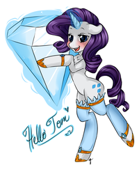 Size: 1280x1600 | Tagged: safe, artist:tiki-sama, rarity, pony, unicorn, g4, bipedal, female, glowing horn, horn, mare, solo