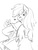 Size: 960x1280 | Tagged: safe, artist:sweethd, rainbow dash, anthro, equestria girls, g4, bandaid, bandaid on nose, female, monochrome, solo