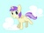 Size: 2000x1500 | Tagged: safe, artist:emmymew13, alula, pluto, princess erroria, alicorn, pony, g4, 4chan, cloud, cloudy, female, filly, flying, sky, solo