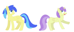 Size: 948x418 | Tagged: safe, artist:pepperjackpegasus, alula, lemon scratch, pluto, princess erroria, alicorn, pegasus, pony, g4, female, filly, pegasus lemon scratch, race swap