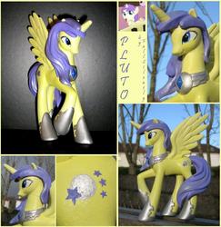 Size: 794x818 | Tagged: safe, artist:fallsilently, alula, pluto, princess erroria, alicorn, pony, g4, 4chan, customized toy, irl, older, photo, princess, solo, toy