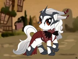 Size: 888x667 | Tagged: safe, artist:amazonmandy, dragon age, dragon age 2, flemeth, ponified