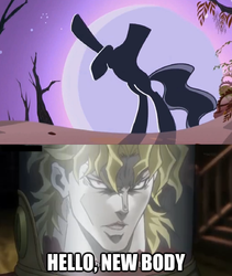 Size: 596x705 | Tagged: safe, the headless horse, headless horse, g4, dio brando, exploitable meme, headless, image macro, joestar meme, jojo's bizarre adventure