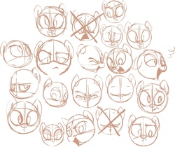 Size: 1084x910 | Tagged: safe, artist:lazy, expressions, sketch, sketch dump