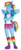 Size: 600x1402 | Tagged: safe, artist:catlikeacat, rainbow dash, human, equestria girls, g4, clothes, crossed arms, eared humanization, female, humanized, ponytail, rainbow socks, shoes, shorts, simple background, socks, solo, striped socks, tail, tailed humanization, transparent background, winged humanization, wings