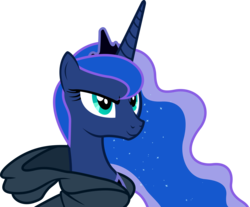 Size: 8030x6634 | Tagged: safe, artist:iphstich, princess luna, pony, g4, luna eclipsed, absurd resolution, clothes, female, hoodie, portrait, simple background, solo, transparent background, vector