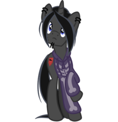 Size: 425x439 | Tagged: safe, artist:tenaflyviper, pony, unicorn, crossover, gravity falls, male, ponified, robbie valentino