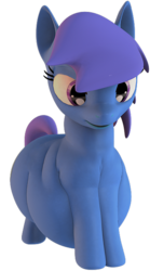 Size: 367x662 | Tagged: safe, artist:eggo81194, oc, oc only, oc:waterslide, earth pony, pony, 3d, chubby, fat, gmod, model