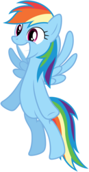 Size: 3500x6720 | Tagged: safe, artist:stabzor, rainbow dash, pegasus, pony, g4, hurricane fluttershy, .psd available, cute, dashabetes, female, flying, happy, simple background, smiling, solo, spread wings, transparent background, vector, wings