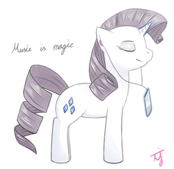 Size: 720x700 | Tagged: safe, artist:japananon, rarity, pony, g4, pixiv, solo