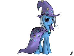 Size: 3264x2448 | Tagged: safe, artist:santiago0593, trixie, g4, grin, smiling